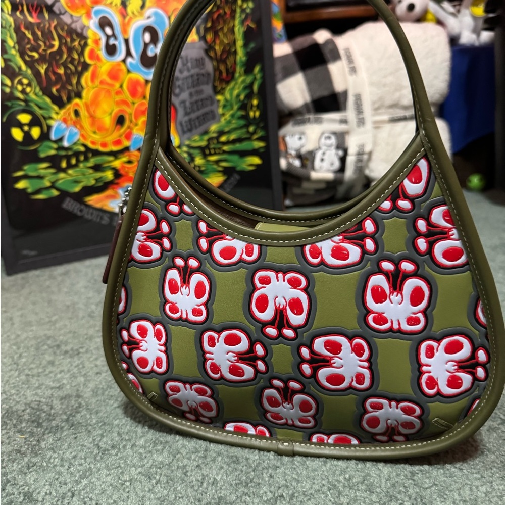 Coach Ergo Bag In Coachtopia Leather With Butterfly Print